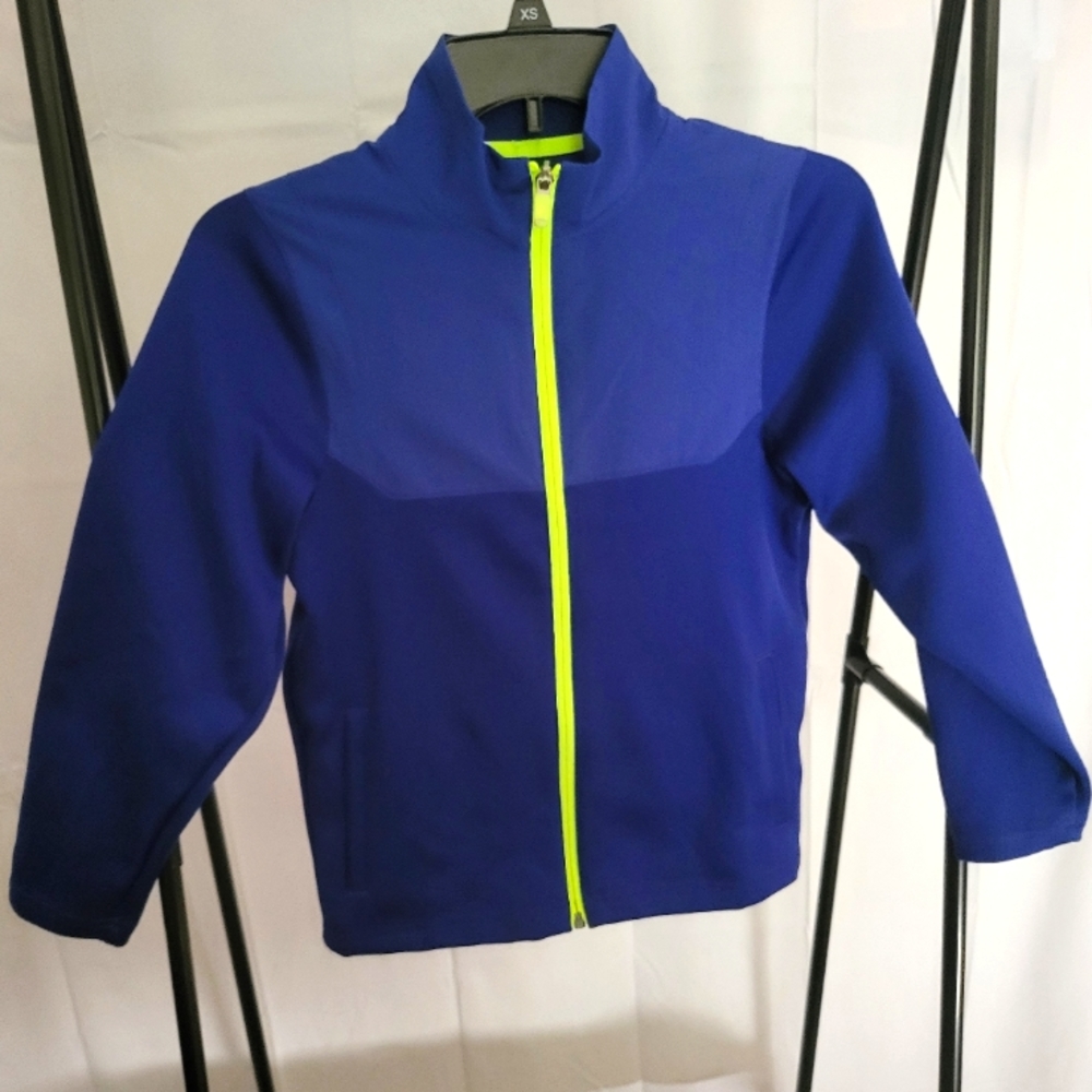 NIKE GOLF Athletic Fitted Blue Green Dri-Fit Jacket Small